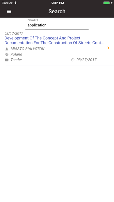 Screenshot #3 pour TendersPage