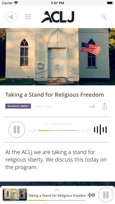 ACLJ Screenshot