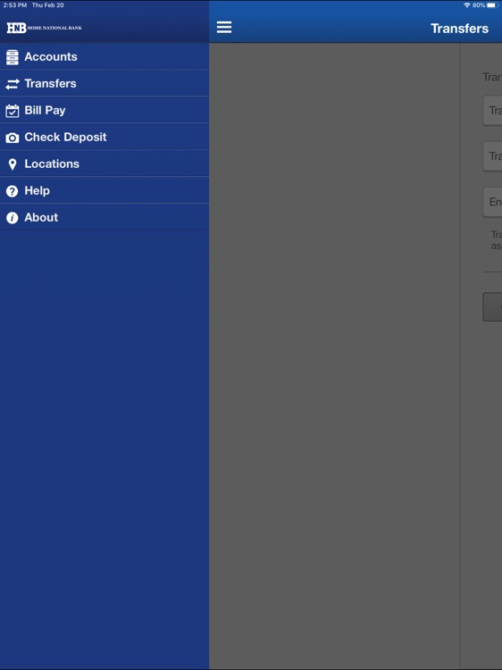 Home National Bank Mobile-iPad