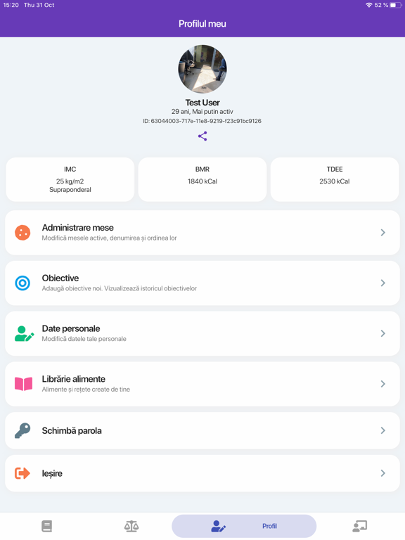 Eat & Track iPad screenshot 5 - Health & Fitness app