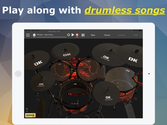 DrumKnee 3D Drums - Drum set screenshot 3