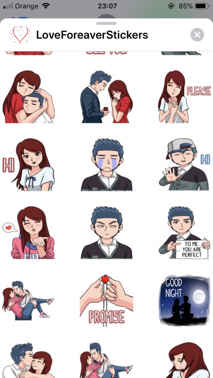 Love Forever Stickers
