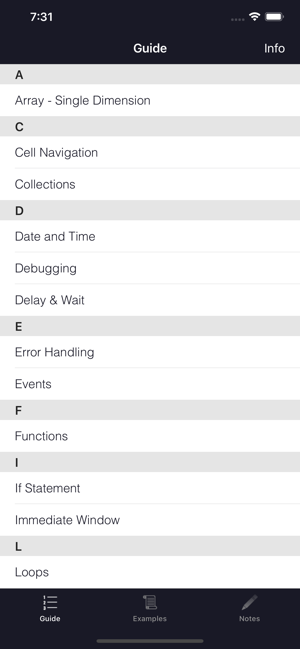 ‎VBA Guide For Excel Screenshot