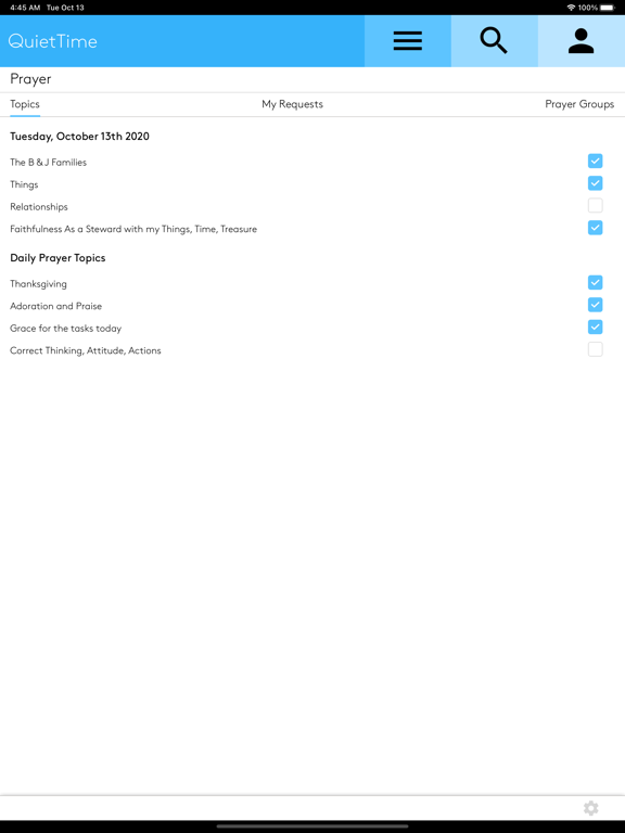 QuietTime.Today iPad screenshot 5 - Reference app