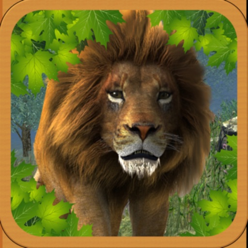 Wild Lion Simulator Attack 3D Icon