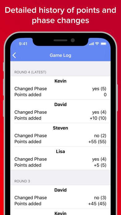 Phase 10 Score Keeper Pro Screenshot