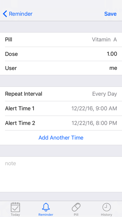 Screenshot #2 pour Daily Med Pill Reminder Alarm