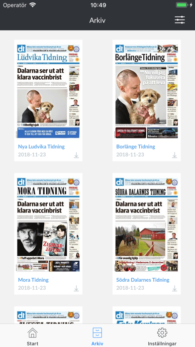Nya Ludvika Tidning e-tidning Screenshot