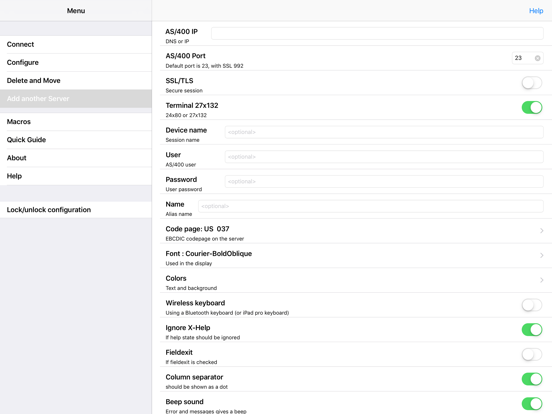 TN5250 iPad app afbeelding 4