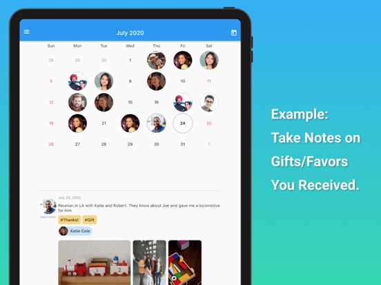 Screenshot #5 pour Memorio: People Note App