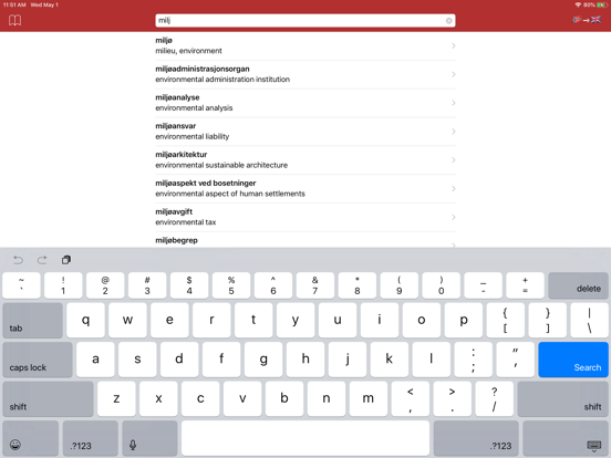 Screenshot #4 pour Norwegian Dictionary - offline