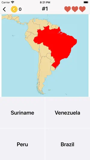 Maps and Countries: Map Quiz screenshot 2