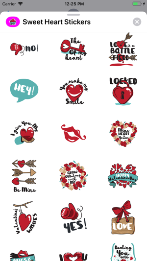 Sweet Heart Stickers Pack(圖4)-速報App