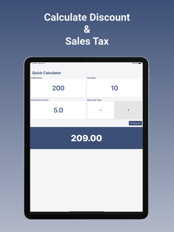 Screenshot #4 pour Calculate Sales Tax & Discount