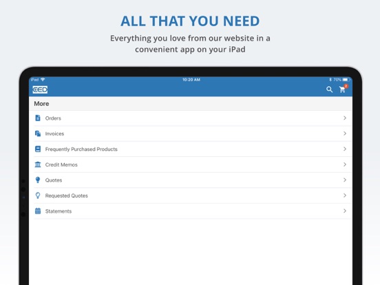 CED Connect iPad screenshot 2 - Business app
