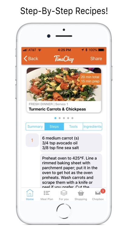 TimeChop Connected Recipes