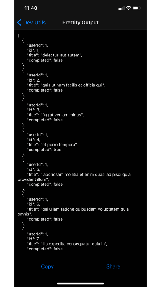 #7. JSON Tools (iOS) 由: Mohammed Aadhil