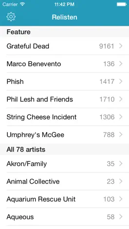 Game screenshot Relisten — all live music mod apk