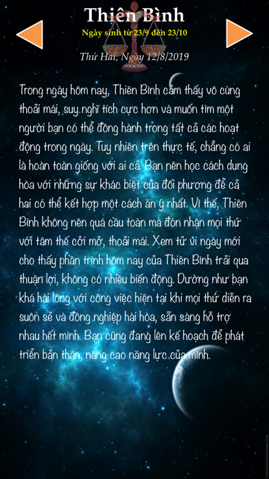 Screenshot #3 pour Tử vi Cung hoàng đạo hàng ngày