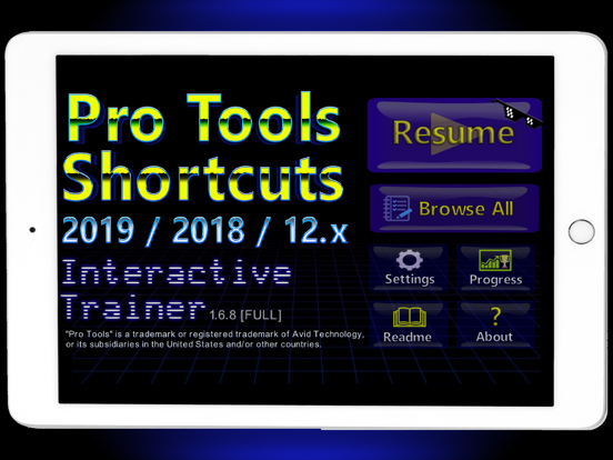 Pro Tools Shortcuts Trainer iPad screenshot 7 - Music app