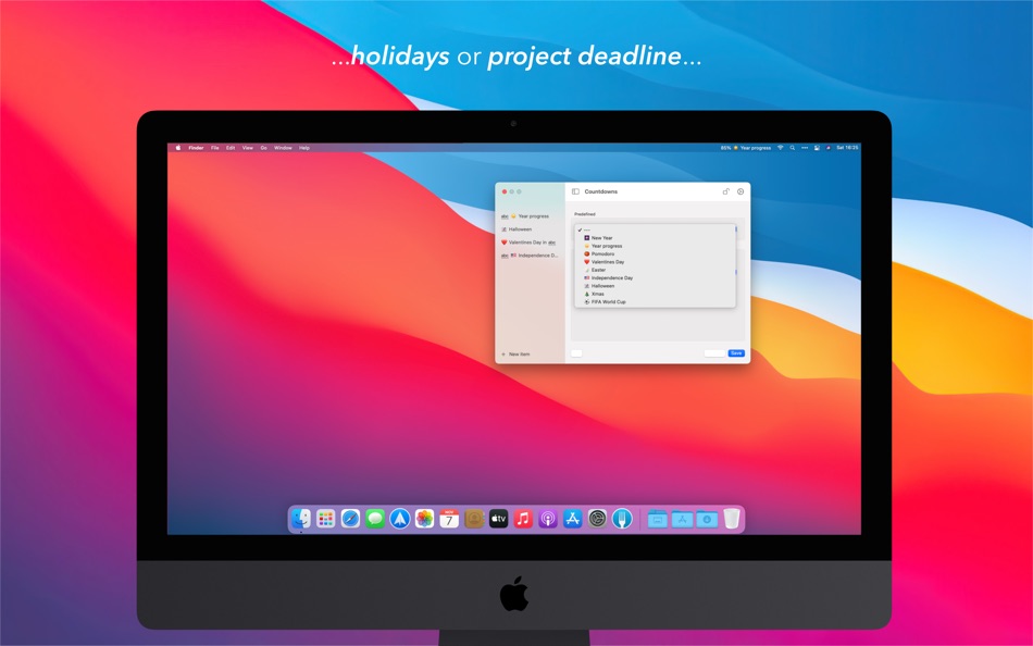 #3. Countdowns (macOS) 由: Hydra Softworks