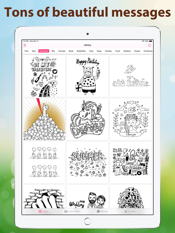 Color4u: Adult Coloring Book iPad screenshot 6 - Entertainment app