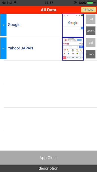 BookmarkWidget Screenshot