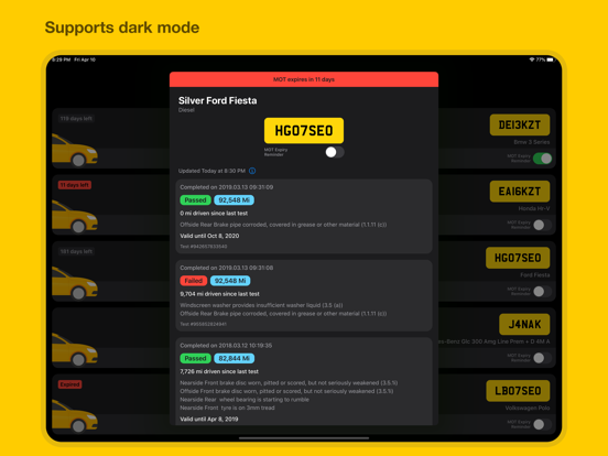 Screenshot #5 for MOT Reminders & MOT History UK