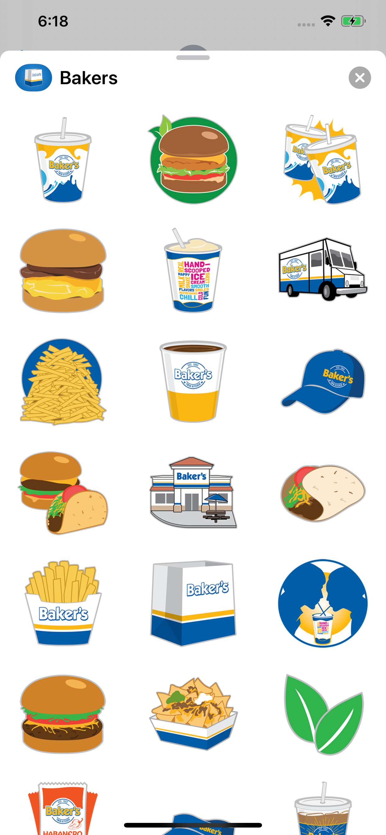 Baker's Sticker App