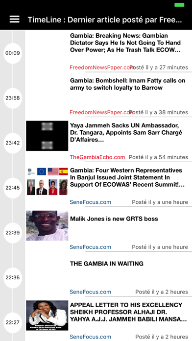 Screenshot #1 pour News Gambia