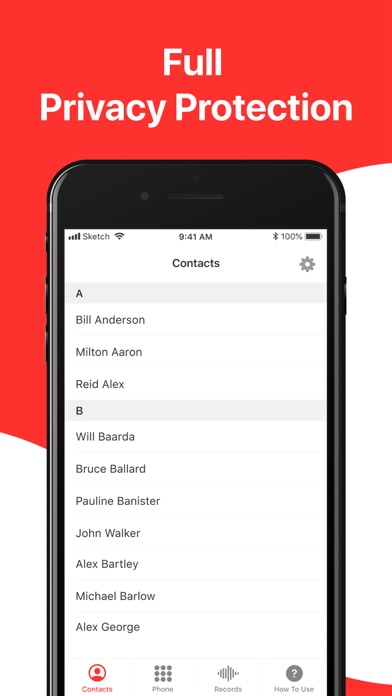 RECtime Call Recorder App Screenshot
