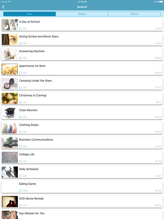 Screenshot #4 pour ESL English Listening Test