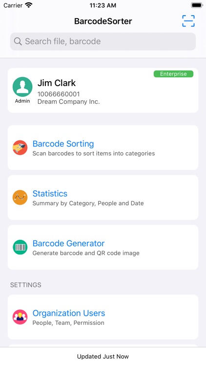 BarcodeSorter - Scan to Sort