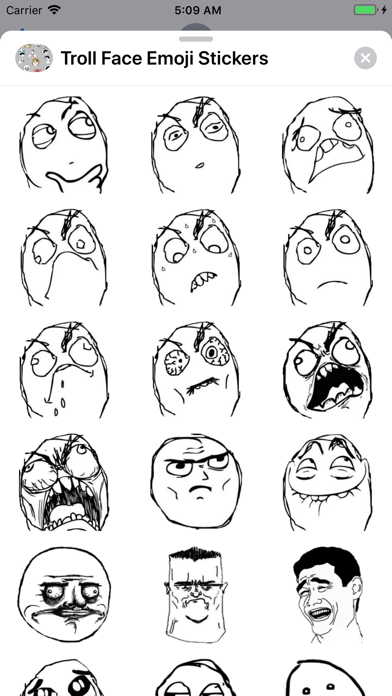Screenshot #2 pour Troll Face Emoji Stickers