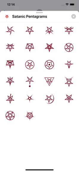 Game screenshot Satanic Pentagram Stickers apk