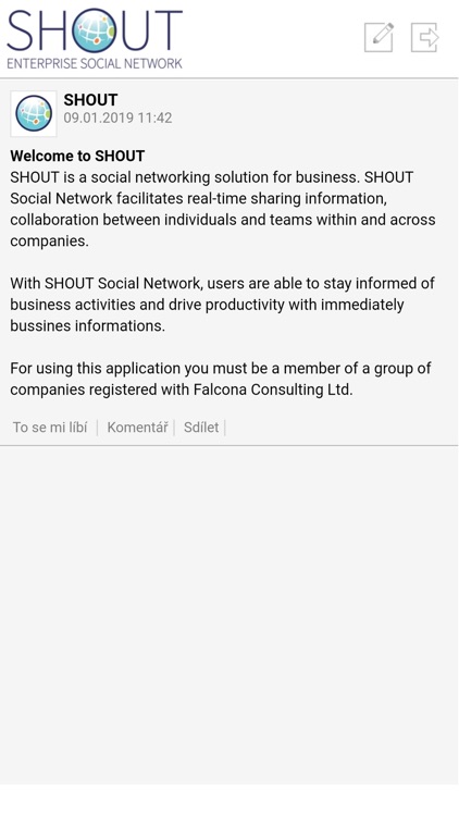 SHOUT - Social Network