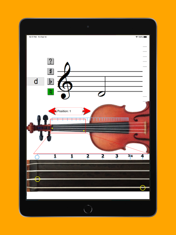 Violin Note Finder iPad screenshot 8 - Music app