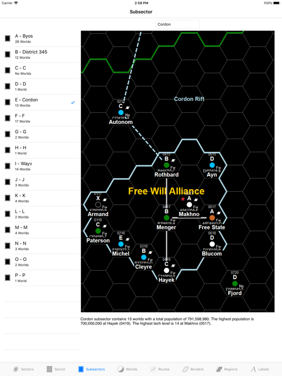 SectorMaker iPad screenshot