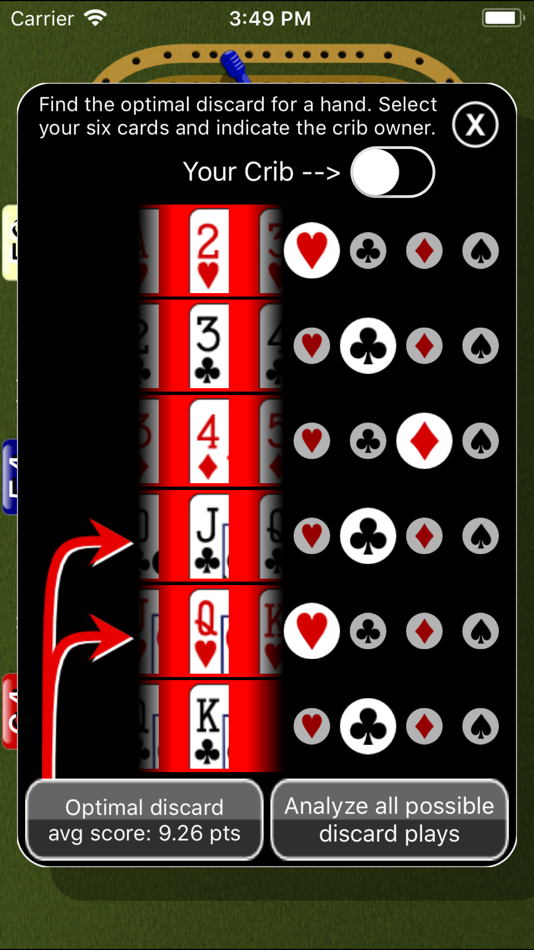 #5. Cribbage Pegboard (iOS) 由: Games By Post LLC