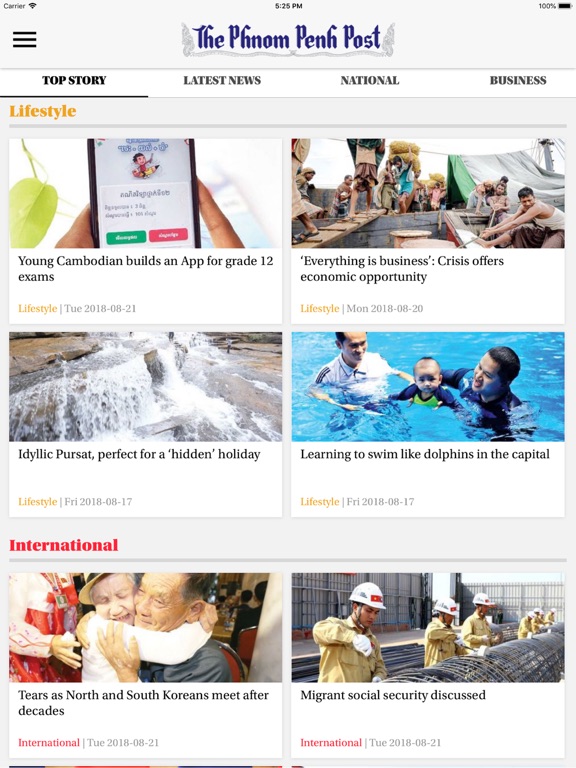 The Phnom Penh Post iPad screenshot 5 - News app