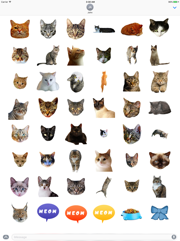 Screenshot #5 pour Cat Stickers for iMessage