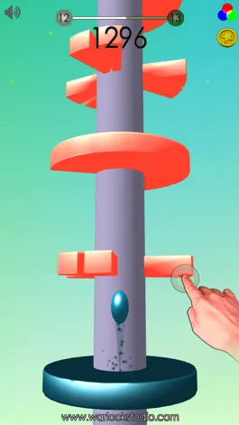 Game screenshot Rise On Top: Helix Jump Ball apk