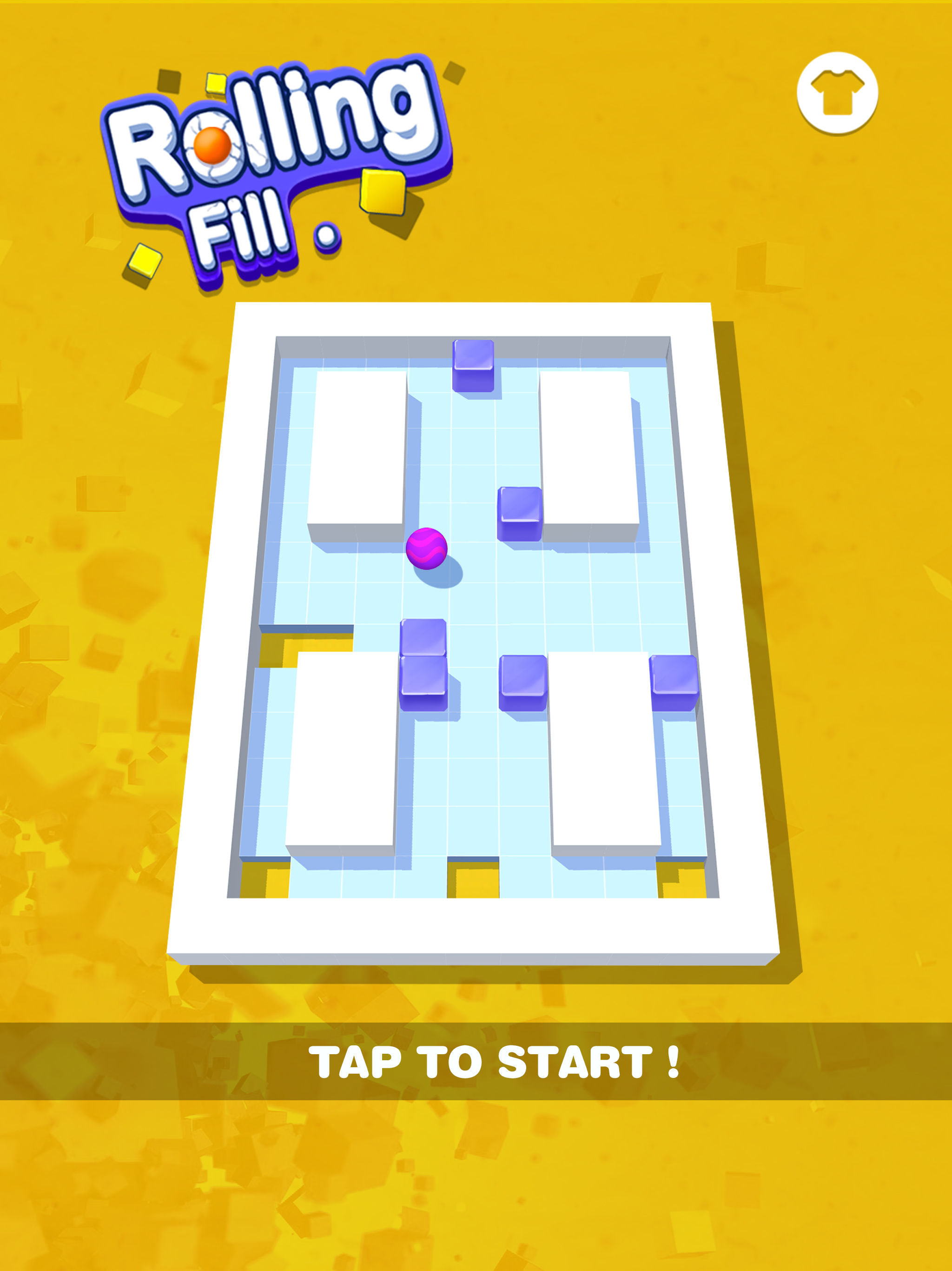 Rolling Fill: Push Cubes Hole