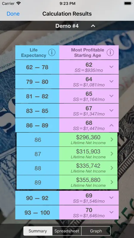 Social Security Calculator screenshot 4 of 10