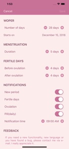 Woper - Women Period Tracker screenshot #3 for iPhone