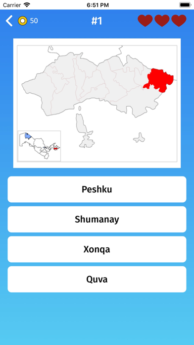 Uzbekistan: Viloyats Quiz Game Screenshot