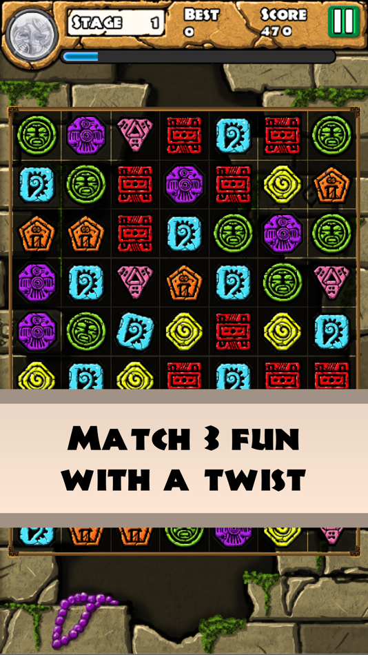 #1. Aztec Temple Quest - Match 3 (iOS) 由: Tim Vogel
