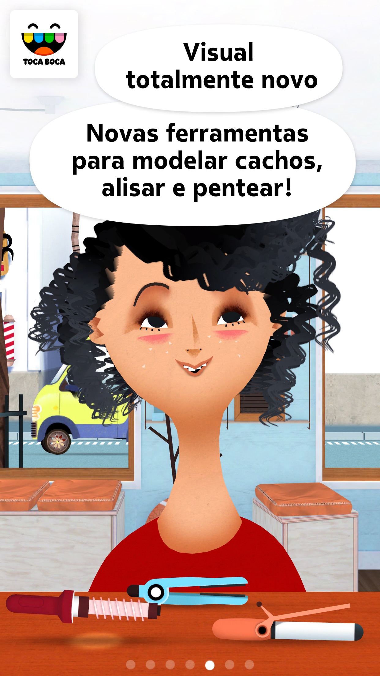 Screenshot do app Toca Hair Salon 2