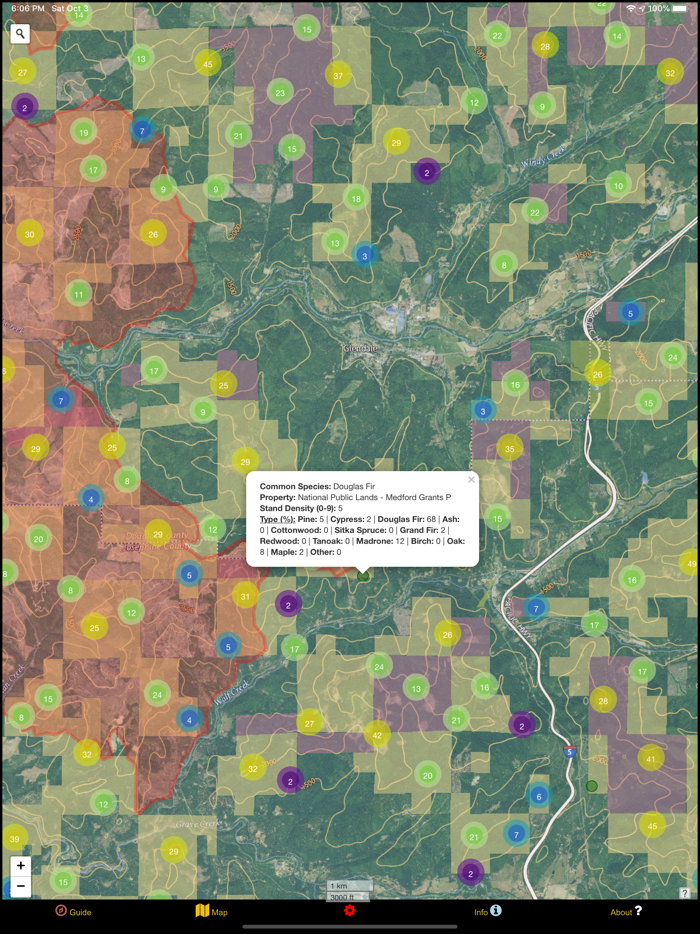 Oregon SW Mushroom Forager Map
