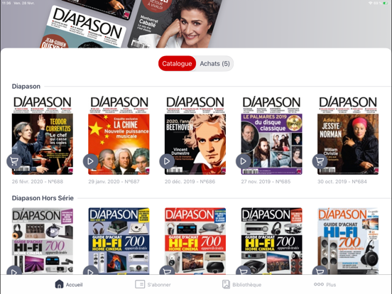 Diapason Magazine iPad app afbeelding 1